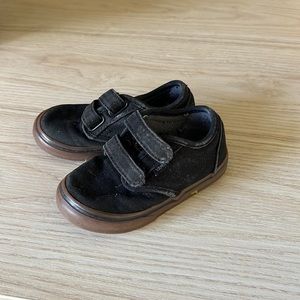 Black Velcro toddlers vans